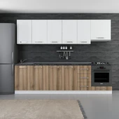 Minar 280 Cm Mutfak Dolabı Beyaz Dore 280-D11 thumbnail 1