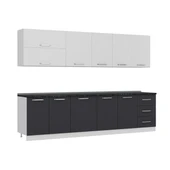 Minar 300 Cm Mutfak Dolabı Beyaz Antrasit 300-A1 thumbnail 3