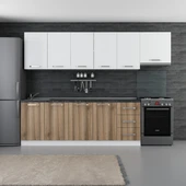 Minar 285 Cm Mutfak Dolabı Beyaz Dore 285-D7 thumbnail 1