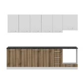 Minar 280 Cm Mutfak Dolabı Beyaz Dore 280-D11 thumbnail 2