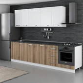 Minar 290 Cm Mutfak Dolabı Beyaz Dore 290-D3 - 5