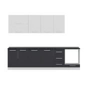 Minar 285 Cm Mutfak Dolabı Beyaz Antrasit 285-A3 thumbnail 2