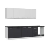 Minar 295 Cm Mutfak Dolabı Beyaz Antrasit 295-A3 thumbnail 3