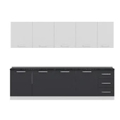 Minar 285 Cm Mutfak Dolabı Beyaz Antrasit 285-A2 - 2