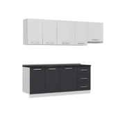 Minar 255 Cm Mutfak Dolabı Beyaz Antrasit 255-A4 thumbnail 3