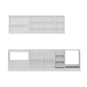 Minar 280 Cm Mutfak Dolabı Beyaz Antrasit 280-A6 thumbnail 7