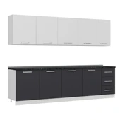 Minar 285 Cm Mutfak Dolabı Beyaz Antrasit 285-A2 - 3