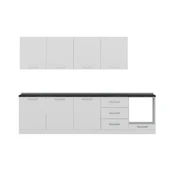 Minar 300 Cm Mutfak Dolabı Beyaz 300-B10 - 2