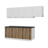 Minar 260 Cm Mutfak Dolabı Beyaz Dore 260-D7 thumbnail 4