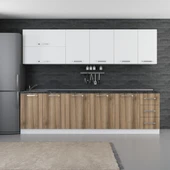 Minar 280 Cm Mutfak Dolabı Beyaz Dore 280-D1 thumbnail 1