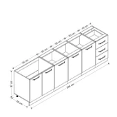 Minar 285 Cm Mutfak Dolabı Beyaz 285-B1 thumbnail 8