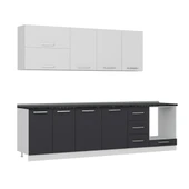 Minar 285 Cm Mutfak Dolabı Beyaz Antrasit 285-A3 thumbnail 3