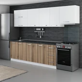 Minar 290 Cm Mutfak Dolabı Beyaz Dore 290-D7 thumbnail 5