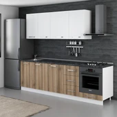 Minar 255 Cm Mutfak Dolabı Beyaz Dore 255-D3 thumbnail 5