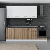 Minar 255 Cm Mutfak Dolabı Beyaz Dore 255-D3 thumbnail 1