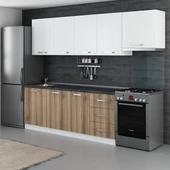 Minar 270 Cm Mutfak Dolabı Beyaz Dore 270-D4 thumbnail 5