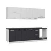 Minar 270 Cm Mutfak Dolabı Beyaz Antrasit 270-A8 thumbnail 3