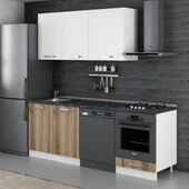 Minar 220 Cm Mutfak Dolabı Beyaz Dore 220-D13 - 5