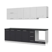 Minar 270 Cm Mutfak Dolabı Beyaz Antrasit 270-A8 thumbnail 4