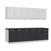 Minar 275 Cm Mutfak Dolabı Beyaz Antrasit 275-A1 thumbnail 3