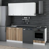 Minar 220 Cm Mutfak Dolabı Beyaz Dore 220-D13 - 3