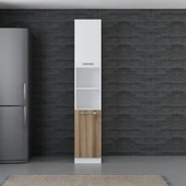 Minar 40 Cm Mutfak Boy Dolabı Beyaz Dore D40-D2 thumbnail 1