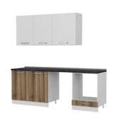 Minar 220 Cm Mutfak Dolabı Beyaz Dore 220-D13 - 6