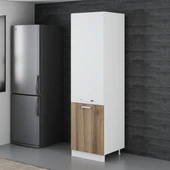 Minar 60 Cm Mutfak Boy Dolabı Beyaz Dore D60-D1 thumbnail 5