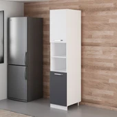 Minar 45 Cm Mutfak Boy Dolabı Beyaz Antrasit D45-A2 thumbnail 5