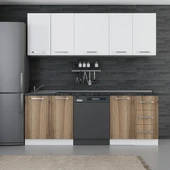 Minar 220 Cm Mutfak Dolabı Beyaz Dore 220-D11 thumbnail 1