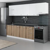 Minar 285 Cm Mutfak Dolabı Beyaz Dore 285-D4 thumbnail 5