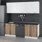 Minar 220 Cm Mutfak Dolabı Beyaz Dore 220-D11 thumbnail 3