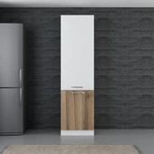 Minar 60 Cm Mutfak Boy Dolabı Beyaz Dore D60-D1 thumbnail 1