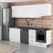 Minar 255 Cm Mutfak Dolabı Beyaz 255-B13 thumbnail 5