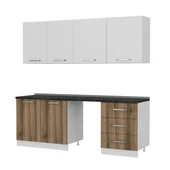 Minar 220 Cm Mutfak Dolabı Beyaz Dore 220-D12 thumbnail 6