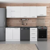 Minar 255 Cm Mutfak Dolabı Beyaz 255-B15 thumbnail 1