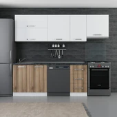 Minar 255 Cm Mutfak Dolabı Beyaz Dore 255-D15 thumbnail 1