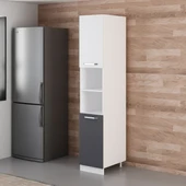 Minar 40 Cm Mutfak Boy Dolabı Beyaz Antrasit D40-A2 thumbnail 5