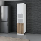 Minar 50 Cm Mutfak Boy Dolabı Beyaz Dore D50-D2 thumbnail 3