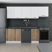 Minar 255 Cm Mutfak Dolabı Beyaz Dore 255-D12 thumbnail 1