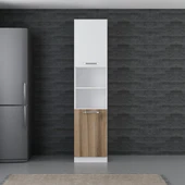 Minar 50 Cm Mutfak Boy Dolabı Beyaz Dore D50-D2 thumbnail 1