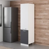 Minar 50 Cm Mutfak Boy Dolabı Beyaz Antrasit D50-A1 thumbnail 5