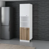 Minar 60 Cm Mutfak Boy Dolabı Beyaz Dore D60-D2 thumbnail 3