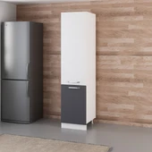 Minar 50 Cm Mutfak Boy Dolabı Beyaz Antrasit D50-A1 thumbnail 3