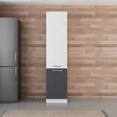 Minar 50 Cm Mutfak Boy Dolabı Beyaz Antrasit D50-A1 thumbnail 1