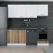 Minar 220 Cm Mutfak Dolabı Beyaz Dore 220-D14 thumbnail 1