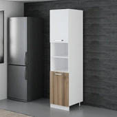 Minar 50 Cm Mutfak Boy Dolabı Beyaz Dore D50-D2 thumbnail 5