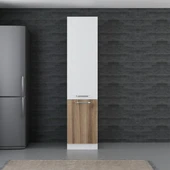 Minar 50 Cm Mutfak Boy Dolabı Beyaz Dore D50-D1 thumbnail 1