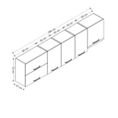 Minar 285 Cm Mutfak Dlb Byz 285-B4-Üst - 8