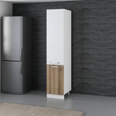 Minar 45 Cm Mutfak Boy Dolabı Beyaz Dore D45-D1 thumbnail 3